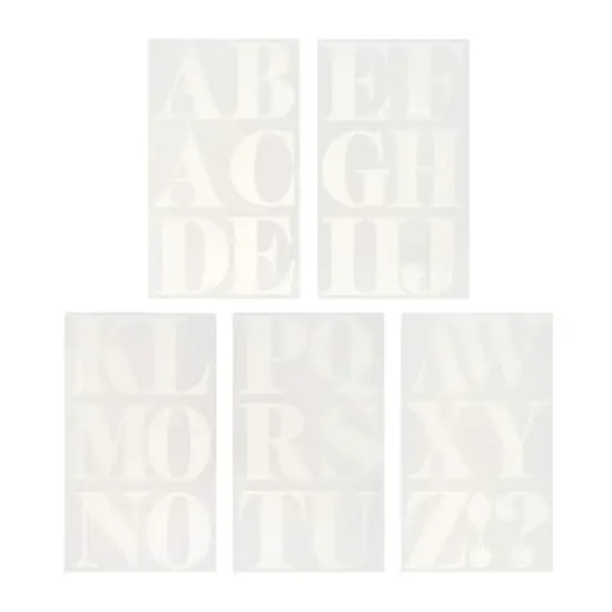 3" Alphabet Iron-On Transfers by Make Market&reg; White {3}