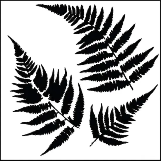 The Crafter's Workshop Ferns Stencil, 12" x 12" {1}