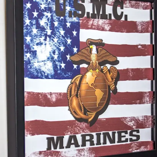 U.S. Marine Corps Printed Accent Mirror {4}