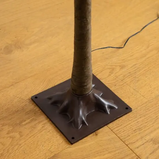 4ft. Pre-Lit Autumn Maple Artificial Fall Tree with Pinecones, Acorns and 60 Warm White LED Lights {6}