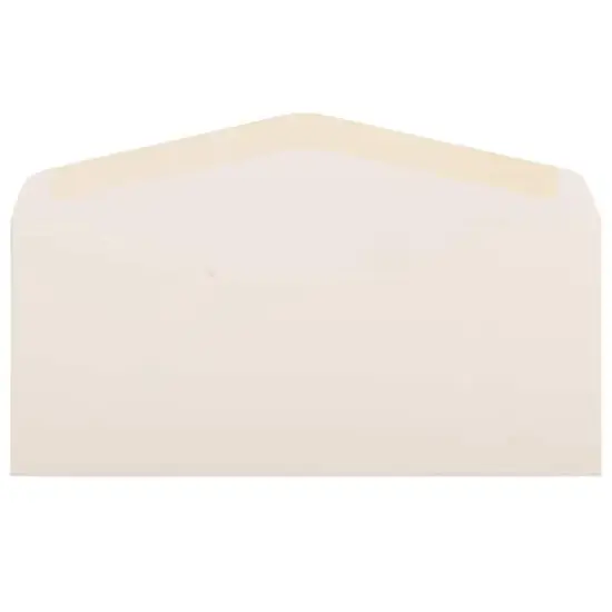 JAM Paper 4.12" x 9.5" Natural White Linen Strathmore Business Envelopes, 50ct. {3}
