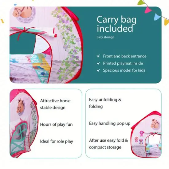 Fun2Give Pop It Up Horse Stable Pop-Up Playtent {5}