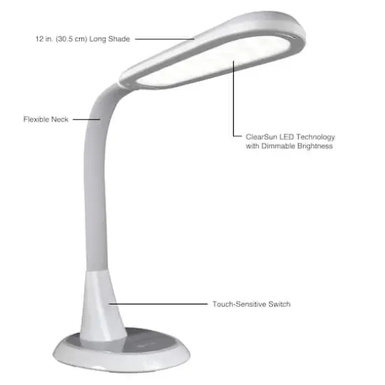 OttLite&reg; Wide Area Dimmable LED Table Lamp {5}