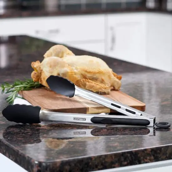 Household Essentials Leifheit Proline Kitchen Tongs with Silicone Tips {3}