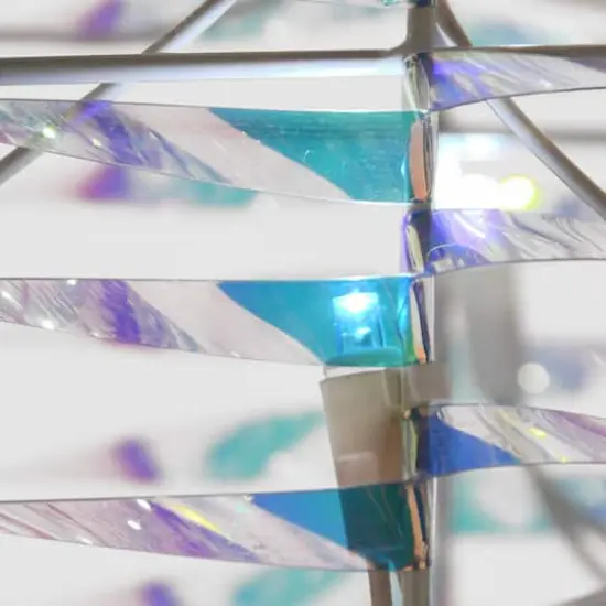 48" Pre-Lit Iridescent Snowman {4}