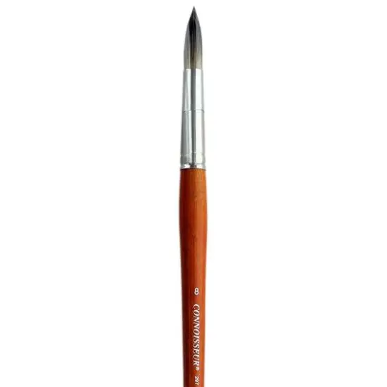 Connoisseur&reg; Synthetic Mongoose Long Handle Round Brush {3}