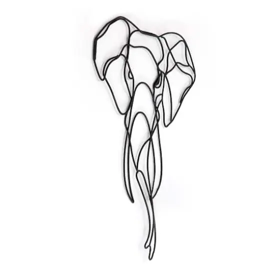 Habitat Decor 28" Asha Elephant Metal Wall Art {5}