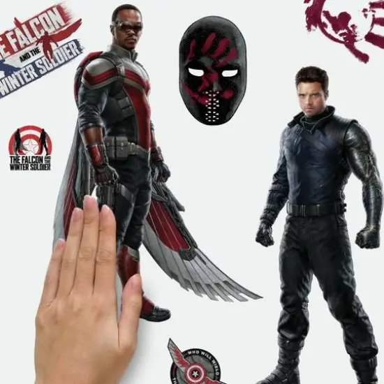 RoomMates Marvel Falcon & The Winter Soldier Peel & Stick Wall Decals {6}