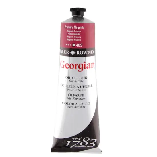Daler-Rowney&reg; 225mL Georgian Oil Paint Permanent Magenta {1}