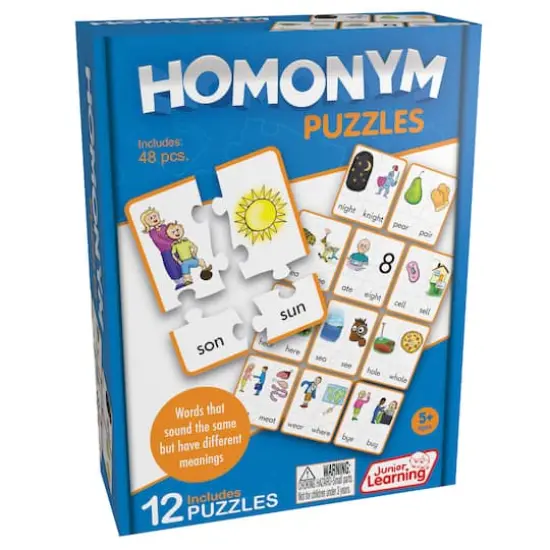 Junior Learning&reg; Homonym Puzzles {1}