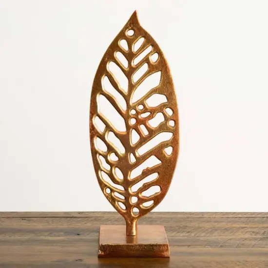 17" Copper Beech Sculpture Decorative Accent {6}