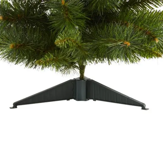 3ft. Pre-Lit New Haven Pine Artificial Christmas Tree, Warm White LED Lights {7}