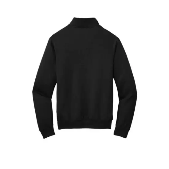 Port & Company® Core Fleece 1/4 Zip Pullover Sweatshirt Jet Black {5}