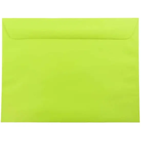 JAM Paper 9" x 12" Booklet Envelopes, 25ct. Ultra Lime Green {1}