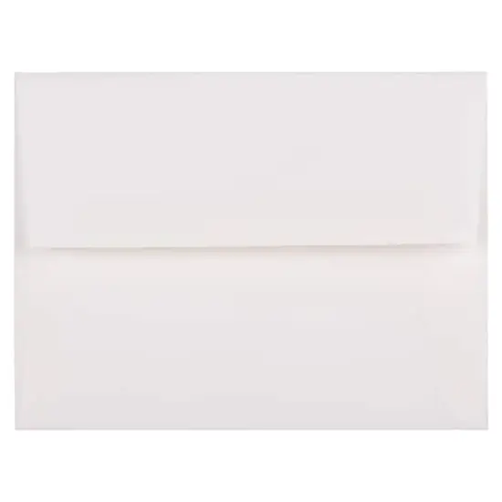 JAM Paper A2 Strathmore Invitation Envelopes, 50ct. Bright White Laid {1}