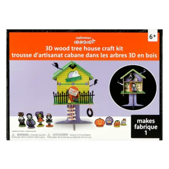 3D Wood Haunted Tree House Craft Kit by Creatology&trade; {1}