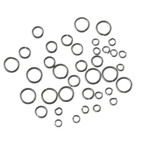 Assorted Jump Rings by Bead Landing&trade; Gunmetal {3}