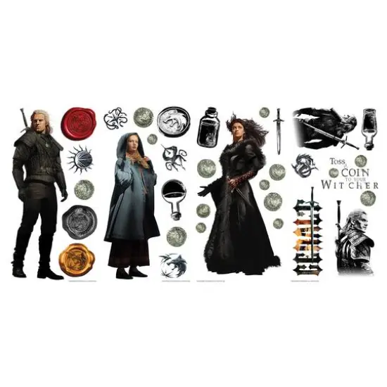 RoomMates The Witcher Characters Peel & Stick Wall Decals {6}