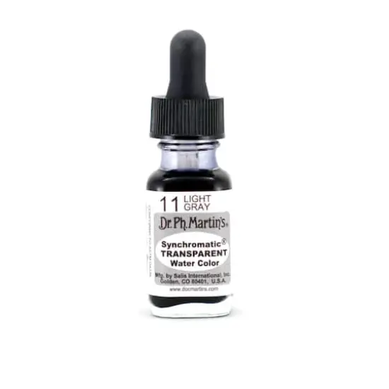 Dr. Ph. Martin's&reg; Synchromatic Transparent Watercolor, 0.5oz. 11 Light Gray {1}