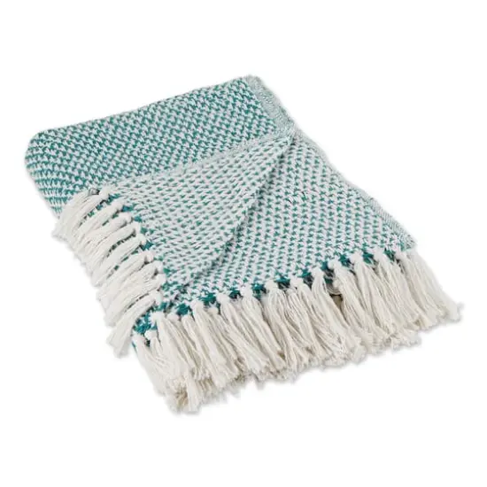 DII&reg; Woven Throw Teal {1}