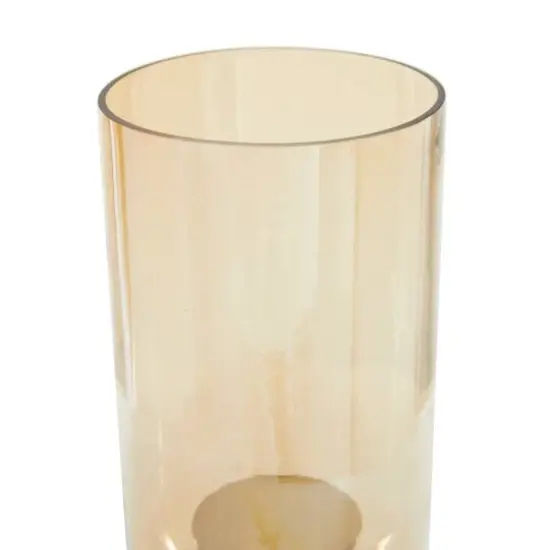 18" Gold Aluminum & Glass Traditional Candlestick Holder {4}