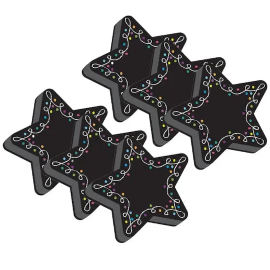 Ashley Productions Star Chalk Magnetic Whiteboard Erasers, 6ct. {1}