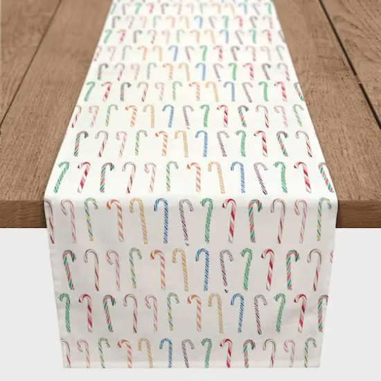 Candy Cane Pattern 16x72 Poly Twill Table Runner {3}