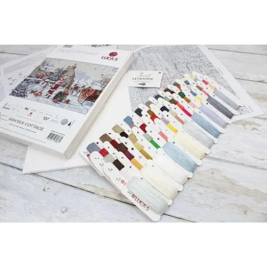 Luca-S Santa's Cottage Counted Cross Stitch Kit {11}