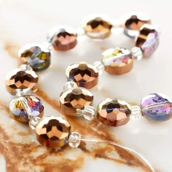 Bronze Mix Glass Large Faceted Round Beads by Bead Landing™ {3}