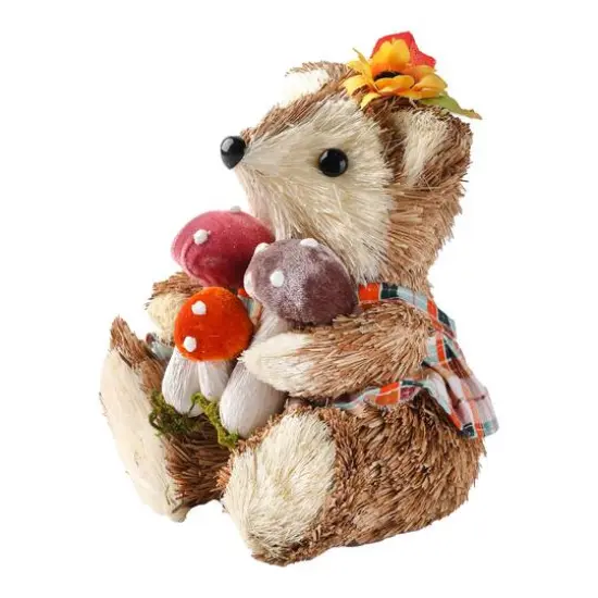 6.75" Sitting Fox with Mushrooms Natural D&eacute;cor by Ashland&reg; {3}
