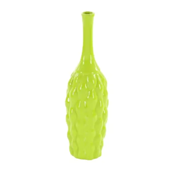 18" Bright Ceramic Coastal Vase Set {4}