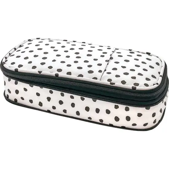 Teacher Created Resources Black Painted Dots on White Pencil Cases, 3ct. {3}