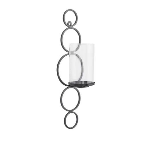 25" Black Modern Wall Sconce {3}