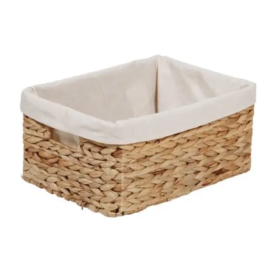 7-Piece Water Hyacinth Woven Bathroom Storage Basket Set {10}