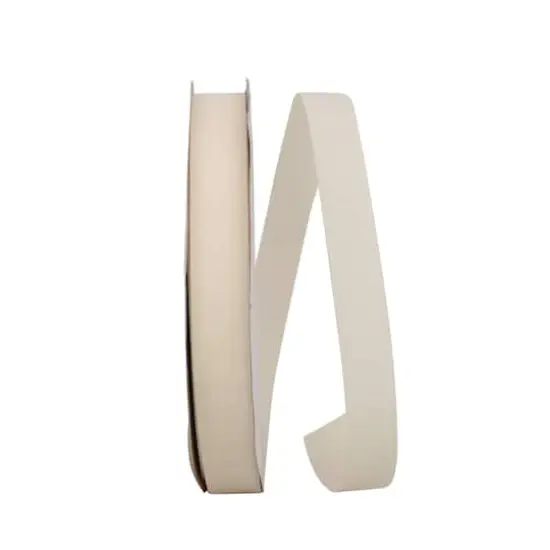 JAM Paper 7/8" x 100yd. Soliterra Taffeta Ribbon Natural {1}