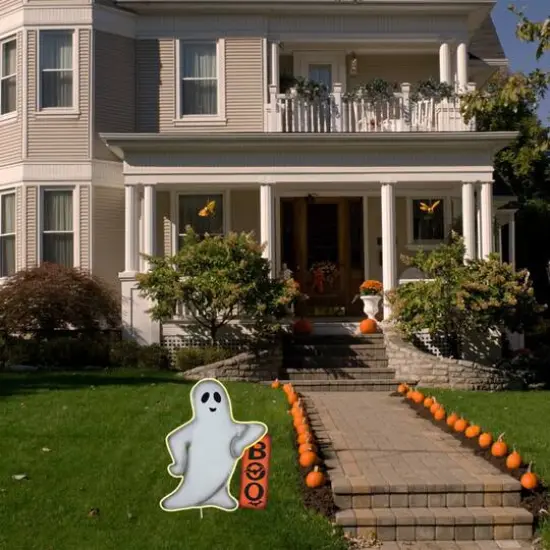 Haute Decor 24.4" Pre-Lit LED Halloween Ghost Yard D&eacute;cor {4}