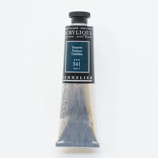 Sennelier Extra Fine Artists' Acrylic Paint, 60mL 341 Turquoise {1}
