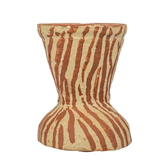 Hello Honey&reg; 5" Round Decorative Hand-Painted Paper Mache Taper Holder {8}