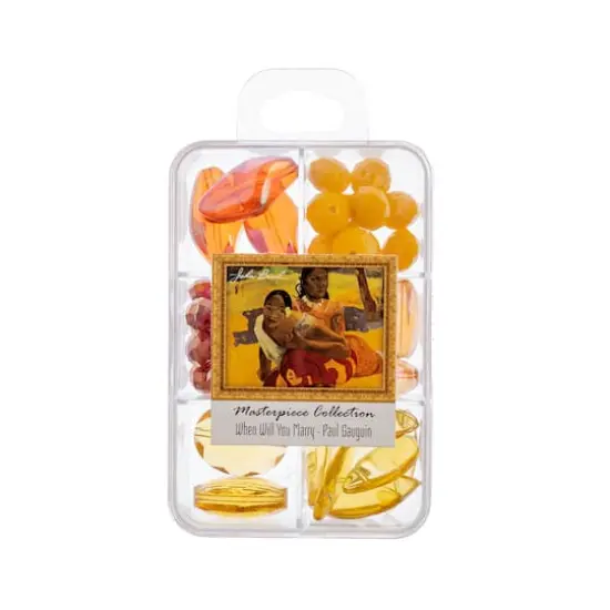 John Bead Masterpiece Collection Glass Bead Box Mix When Will You Marry/Paul Gauguin {1}