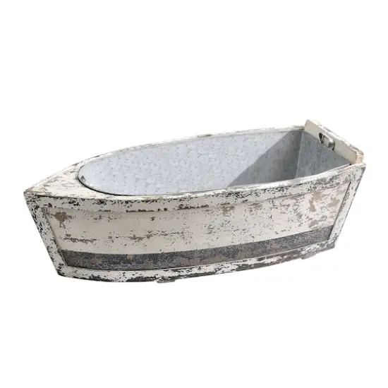 Hello Honey&reg; 33" Wood Boat with Tin Insert {1}