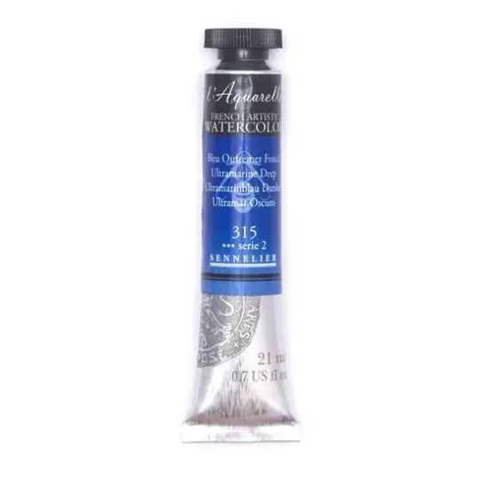 Sennelier French Artists' Watercolor, 21mL 315 Ultramarine Deep S2 {1}