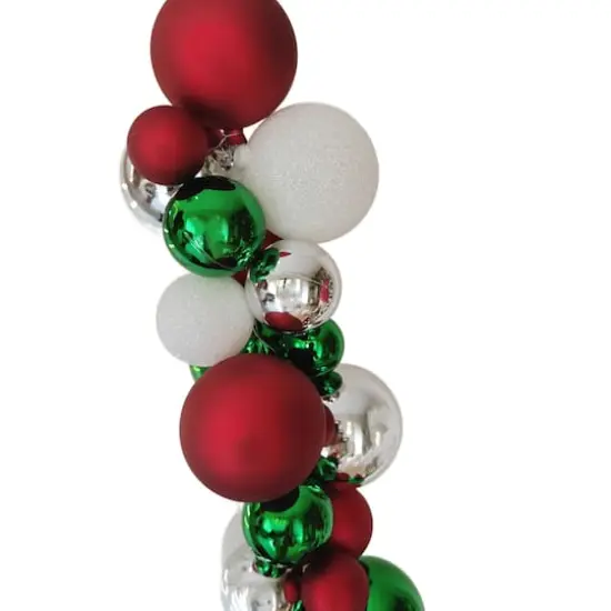 6ft. Green, White & Red Ball Ornament Garland by Ashland&reg; {3}