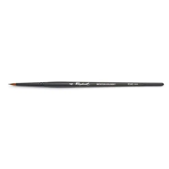 Raphael Stradivarius Synthetic Kolinsky Watercolor Spotter Brush, Size 4 {1}