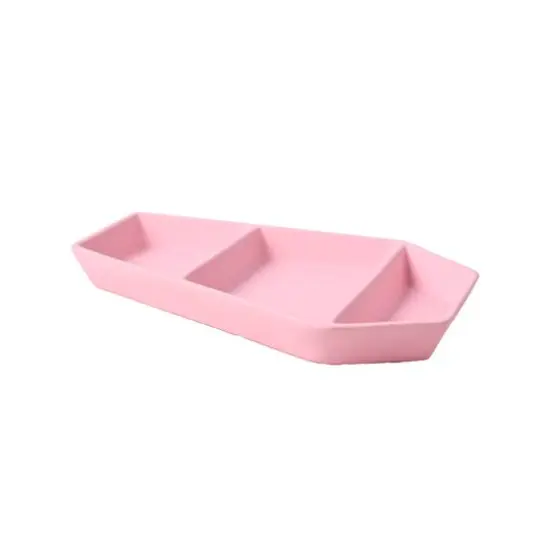 12" Pink Coffin 3-Section Ceramic Platter by Ashland&reg; {3}
