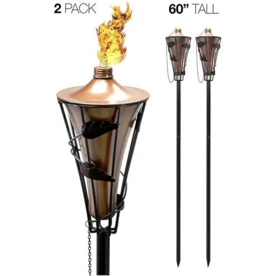 Sorbus 60" Matney Copper Outdoor Torches, 2ct. {6}