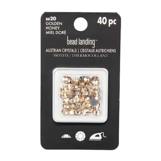 SS20 Round Hotfix Austrian Crystals by Bead Landing&trade;, 40ct. Golden Honey {5}