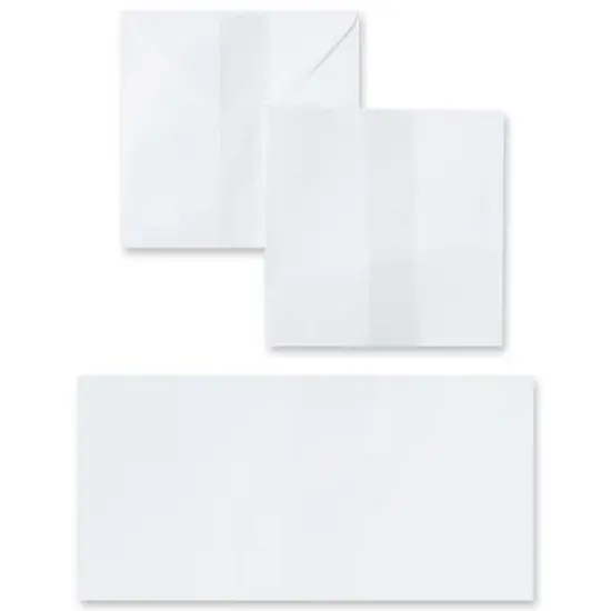 5.5" x 5.5" White Square Card & Envelope Set by Recollections&trade;, 40ct. {1}