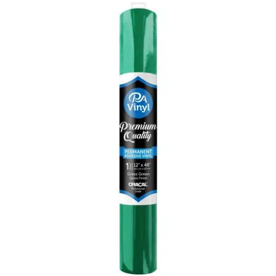 PA Vinyl Gloss Permanent Adhesive Vinyl Grass Green {1}