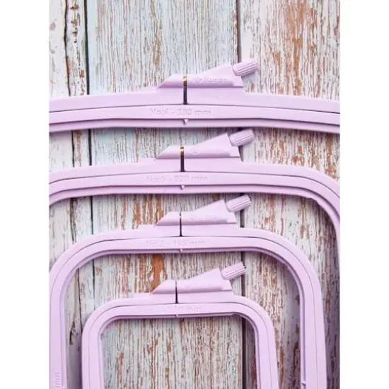 Nurge Plastic Square Hoop Pastel Lilac {4}