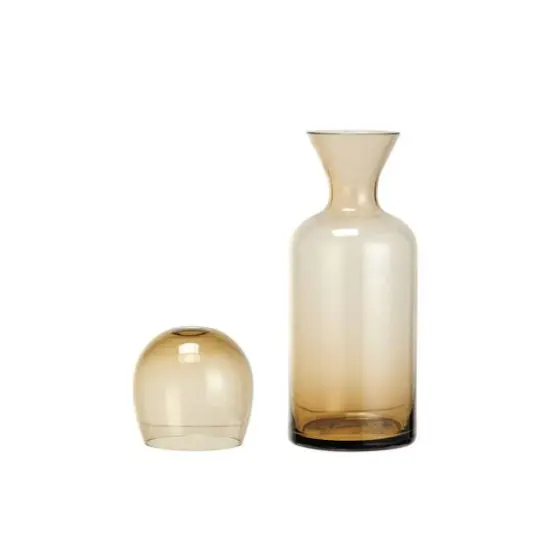 Hello Honey&reg; Glowing Amber Glass Carafe Set {5}